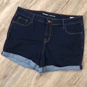 Old Navy Rockstar Shorts - Dark Wash